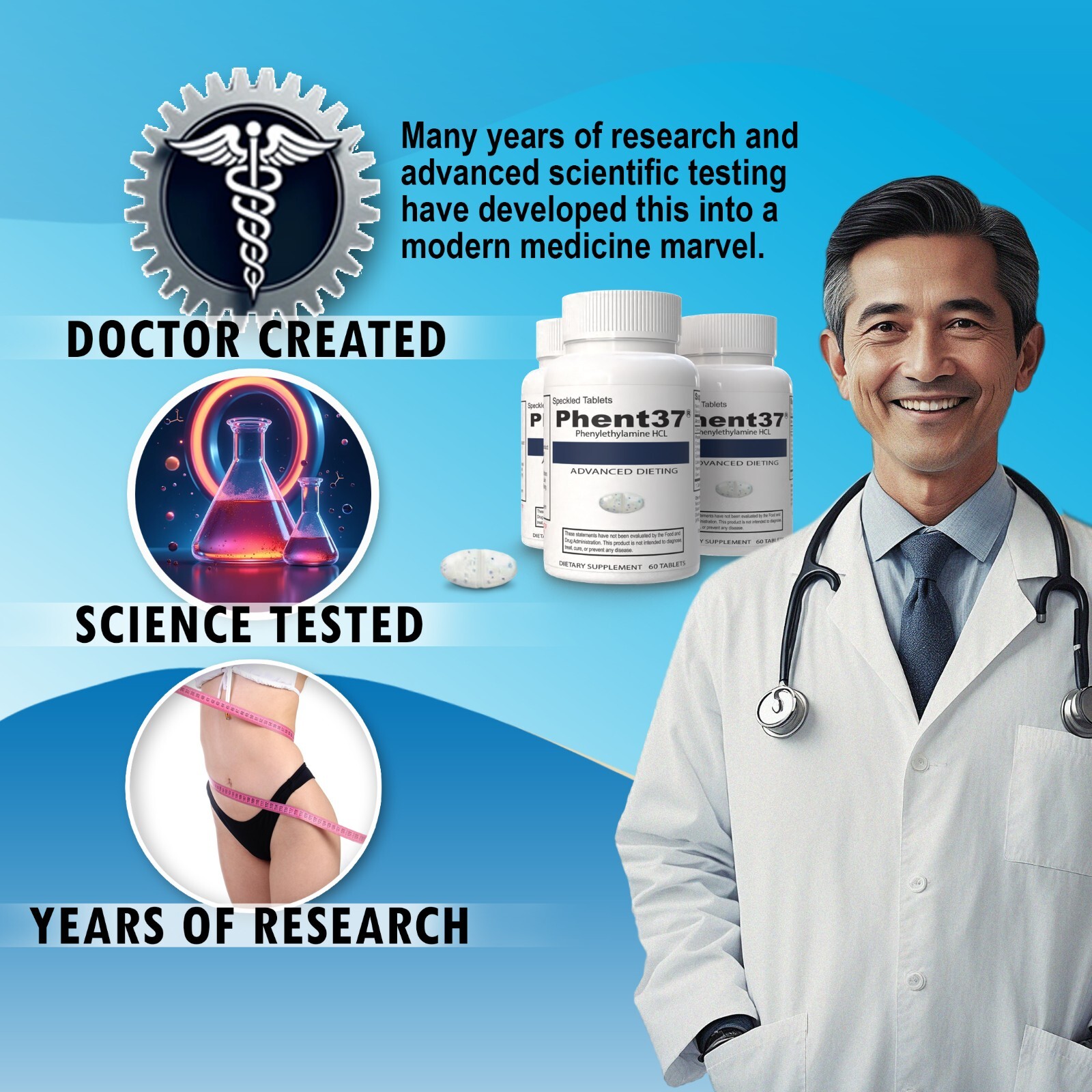 Phent37 - Speckled Tablets Appetite Control, Fat Burner Phenylethylamine Energy