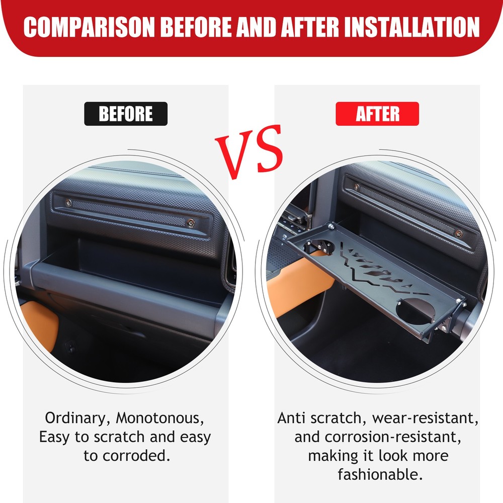 Passenger Side Multi-Function Storage Rack Aluminum Alloy For Haval Raptor 2023+