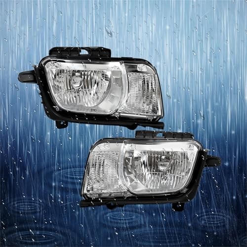 Driver Side and Passenger Side Headlights Assembly Halogen Replacement for
