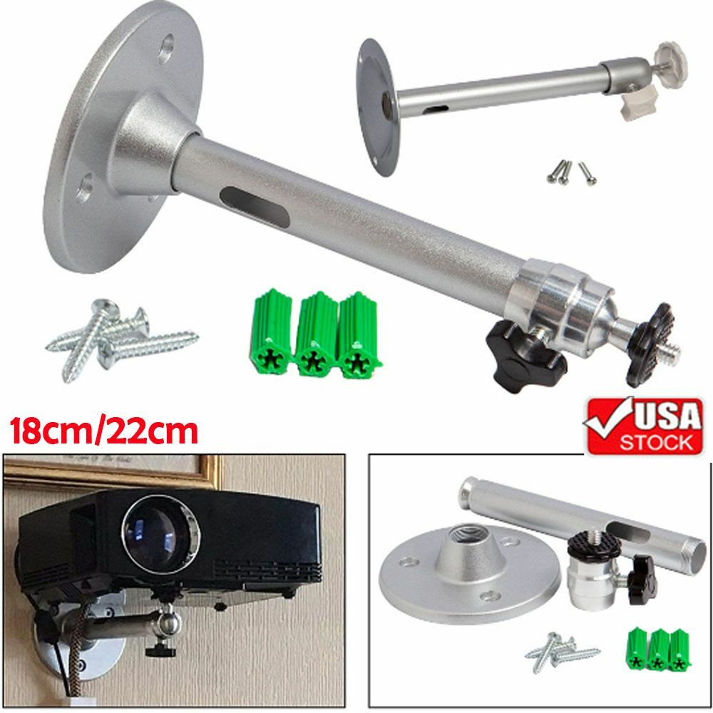 Universal 18/22cm Mini Projector Ceiling Wall Mount Bracket Aluminium Capacity