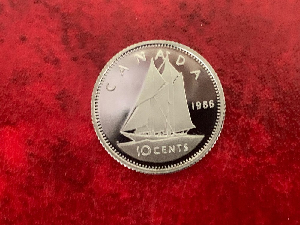 Canada 10 Cent 1986 Proof Coin-Uncirculated