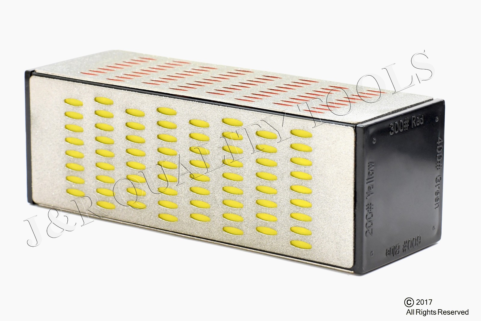 4 Sided Sharpening Stone Diamond Hone Block Kitchen Knife Sharpener Whetstone