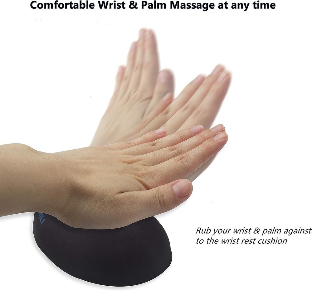 BRILA Ergonomic Memory Foam Mouse Wrist Rest Support Pad Cushion for Computer...
