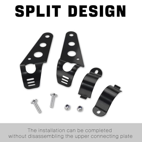 Universal Motorcycle Headlight Mounting Bracket Clamps Fork Ears 35-43mm