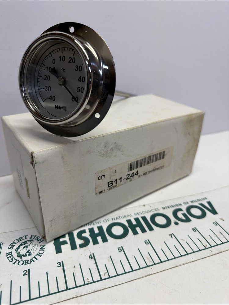WEISS B11-244 BI-MET THERMOMETER -40-0-60F 25FBM7