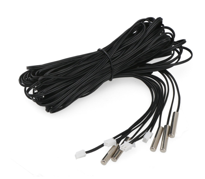 10K Temperature Sensor Probe DROK 5pcs 1 Meter Waterproof Temp Sensor Probe St