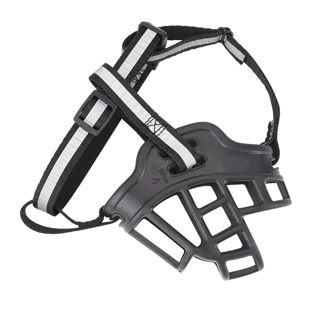 Large Pet Dog Basket Muzzle Mouth Cover Mesh Cage No Barking Biting Chewing