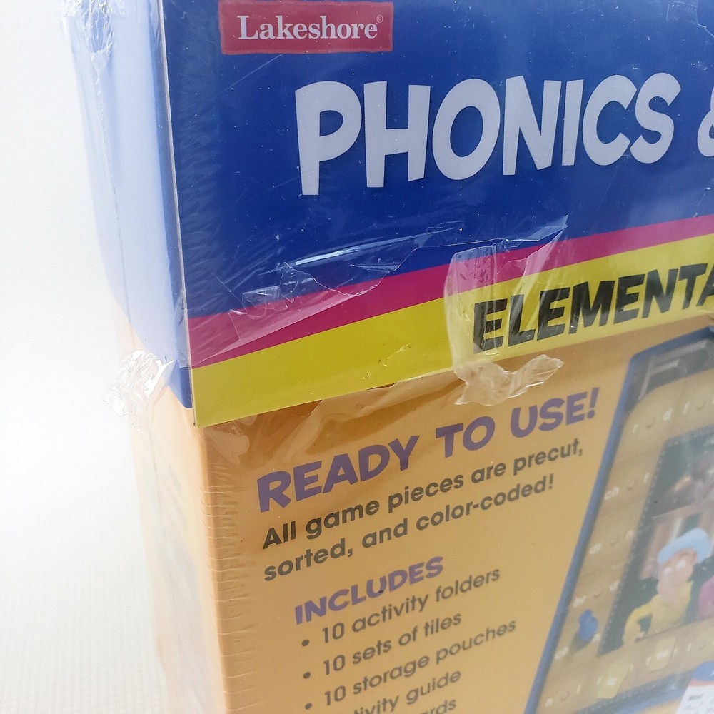 Lakeshore Elementary Folder Games Phonics and Language Grades 2-3 NEW Sealed