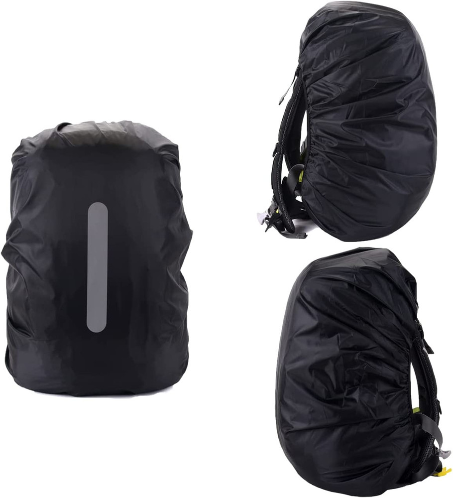 2 Pack Waterproof Rain Cover for Backpack, Backpack Rain Cover with Reflective S