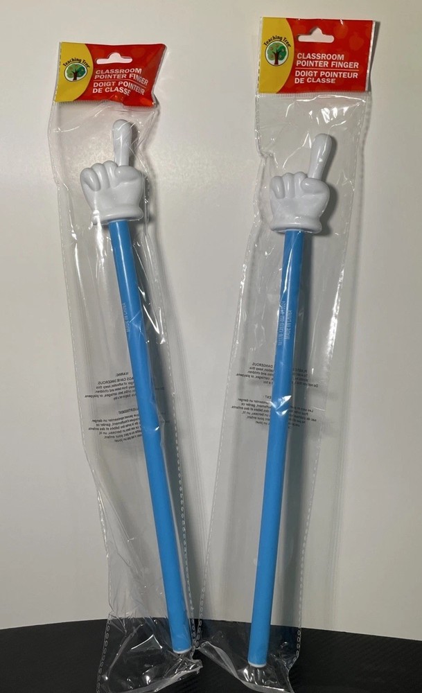 Teaching Tree The Classroom Pointer Finger 15.5” New 2pk Mickey Blue