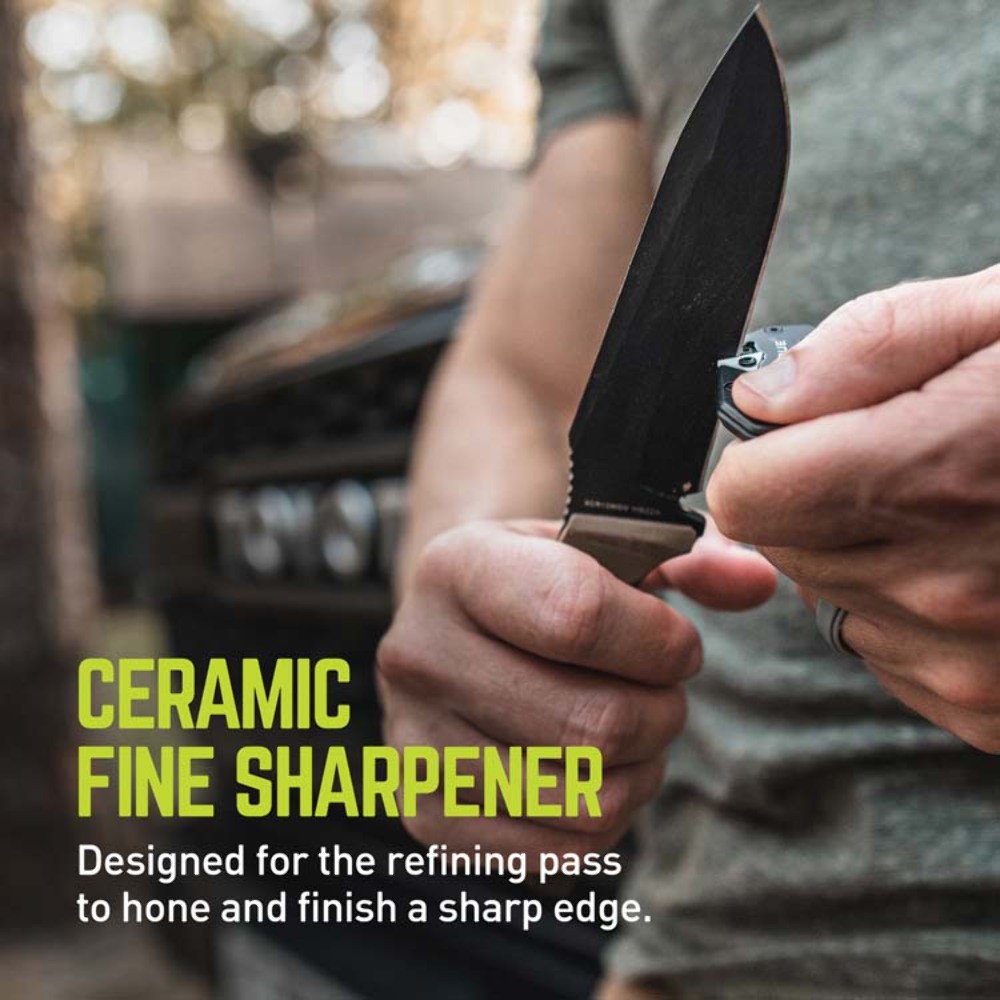 True Mycro Compact Knife Sharpener with Carbide and Ceramic Slots