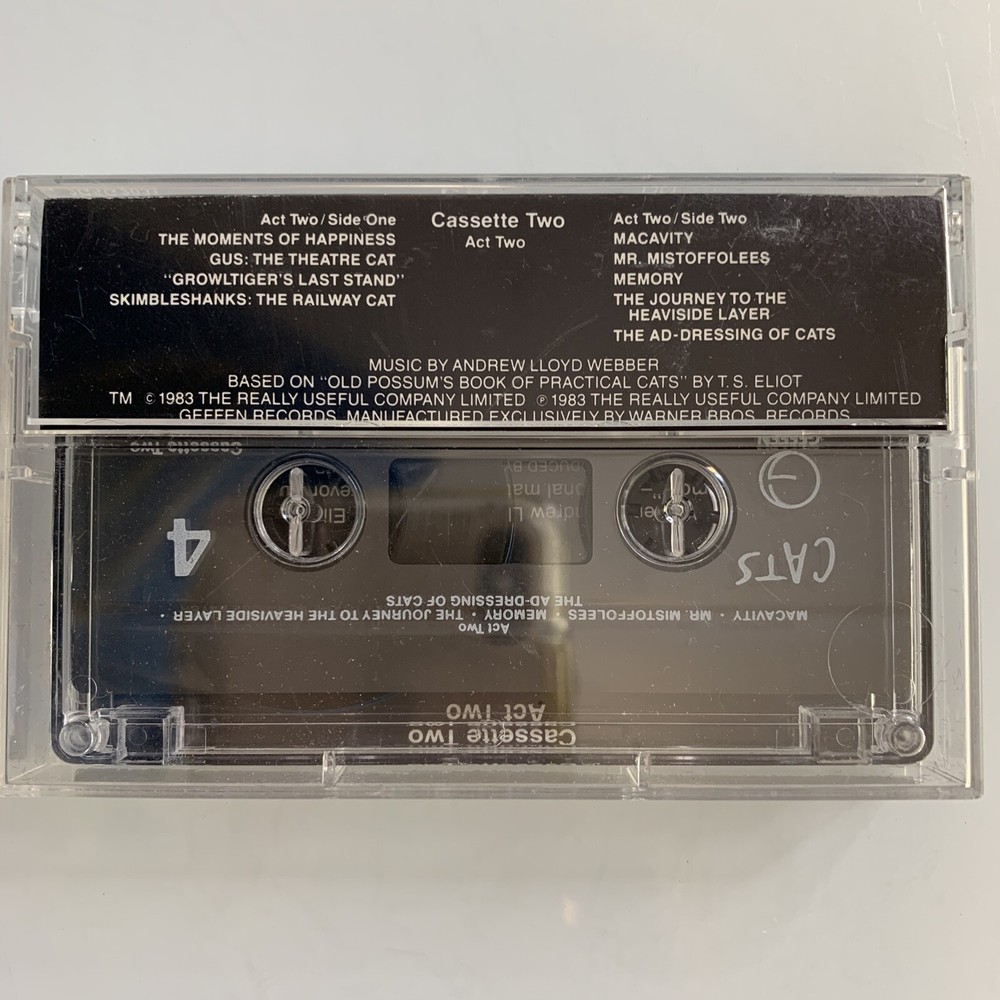 Cats Broadway Cast Tape Two Only (Cassette)