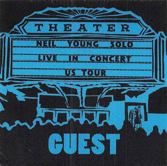 Neil Young Backstage Pass Blue Guest Cloth Variant