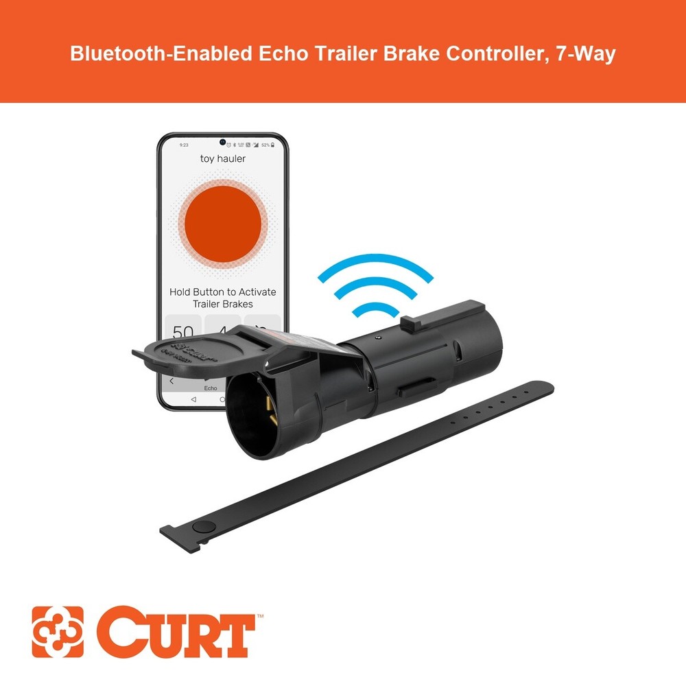 Echo Mobile Trailer Brake Controller, 7-Way, Bluetooth? Smartphone Connection