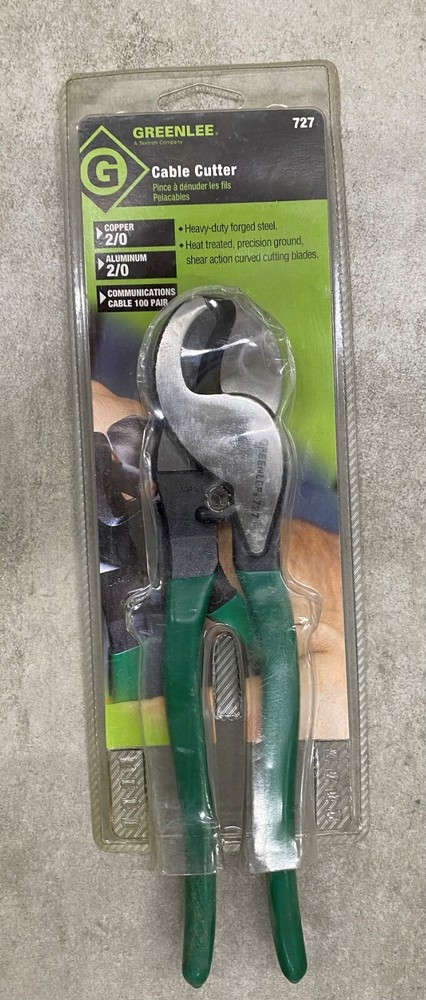 Greenlee 727 High Leverage Cable Cutter Dipped Grip