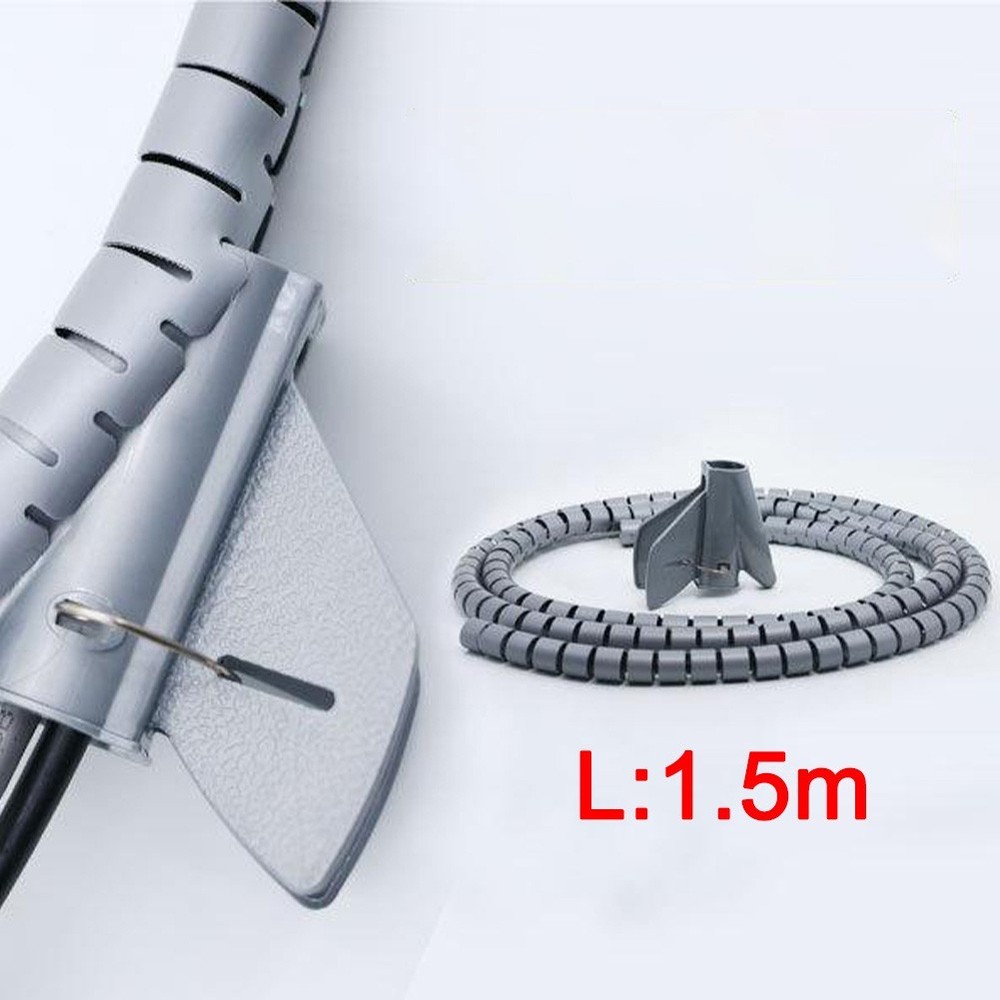 Convenient Cord Storage Solution Flexible Coiled Cable Organizer 1 5M 8MM