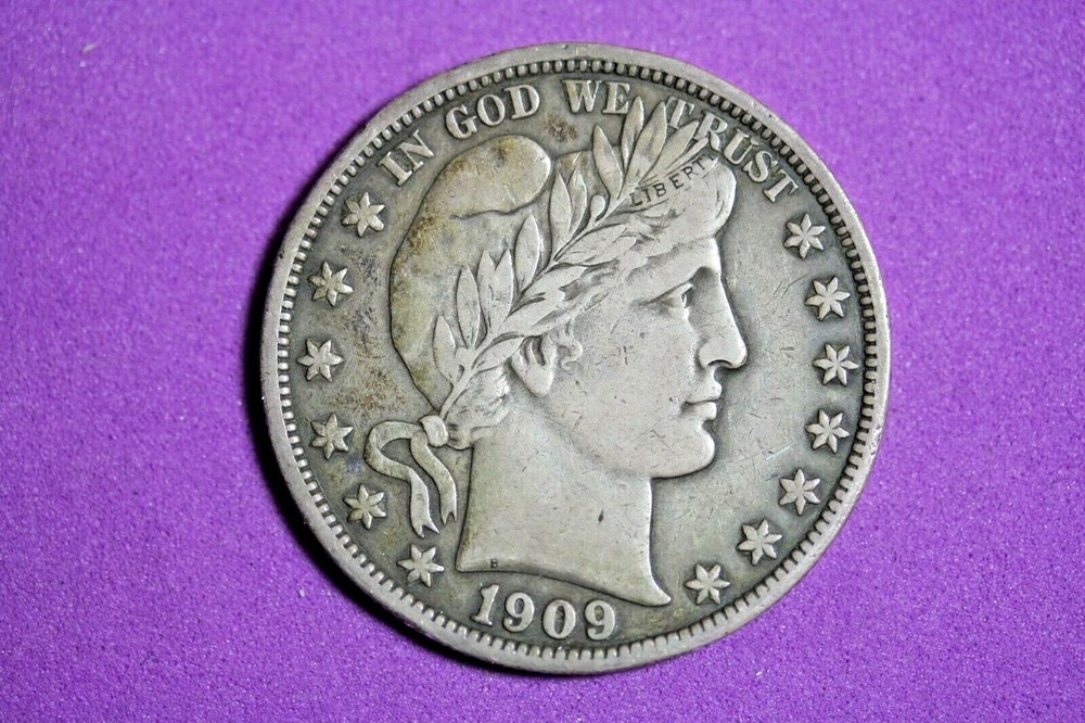 Estate Find 1909 Barber Half Dollar!!  #K1669