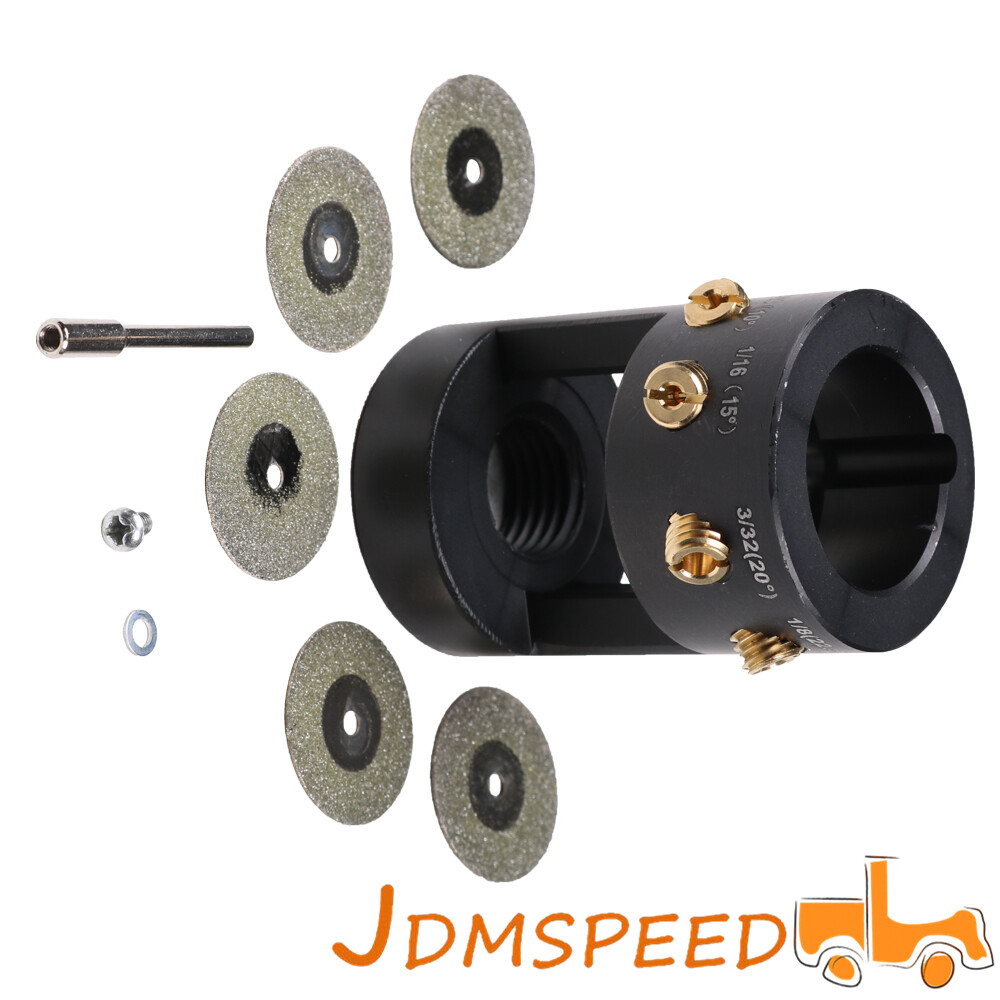 Tungsten Grinder Sharpener Multi-Angle Offsets Head Tool Set For TIG Welding