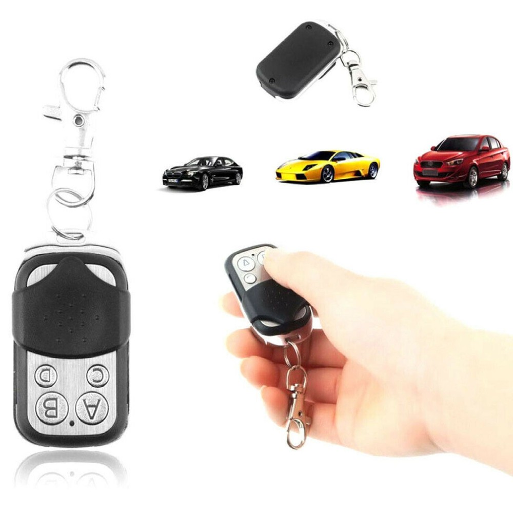 2* Universal 4 Button Gate Garage Door Open Remote Control 433MHZ Fixed Code/