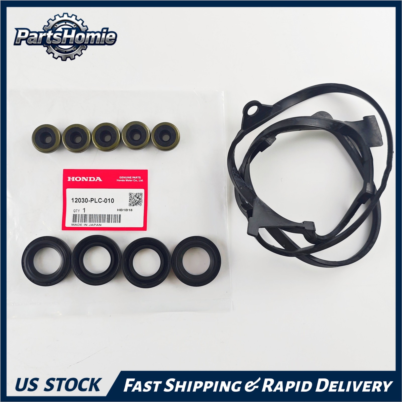 OEM Valve Cover Gasket Set 12030-PLC-010 for 2001-2005 Honda Civic 1.7L L4 D17