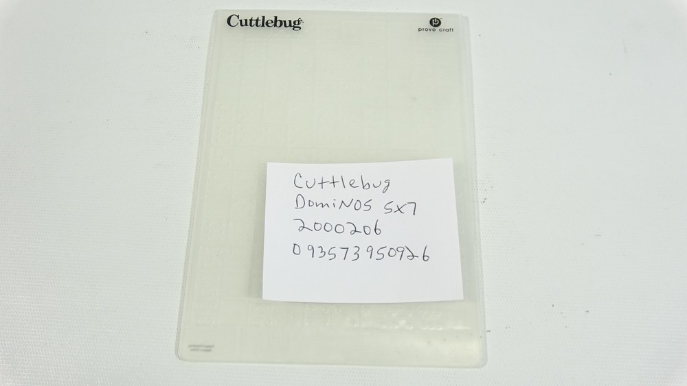 Cuttlebug Provo Craft Embossing Folder Dominos 2000206