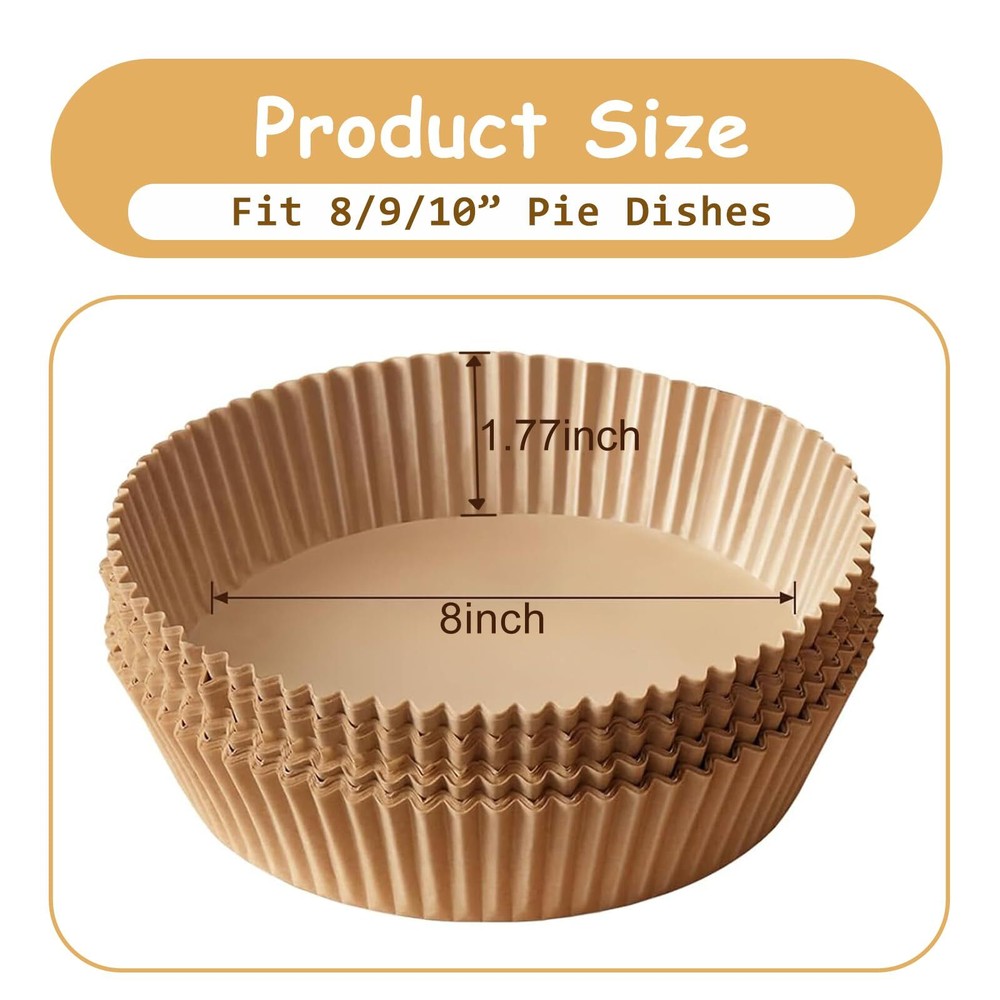 100 Pack Parchment Paper Pie Weights Blind Baking Crust Protector Accessories