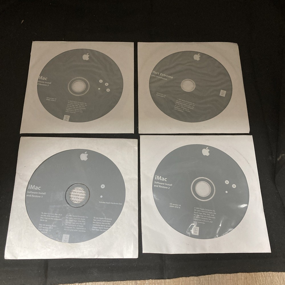 iMac 2003 System Restore Disks 4