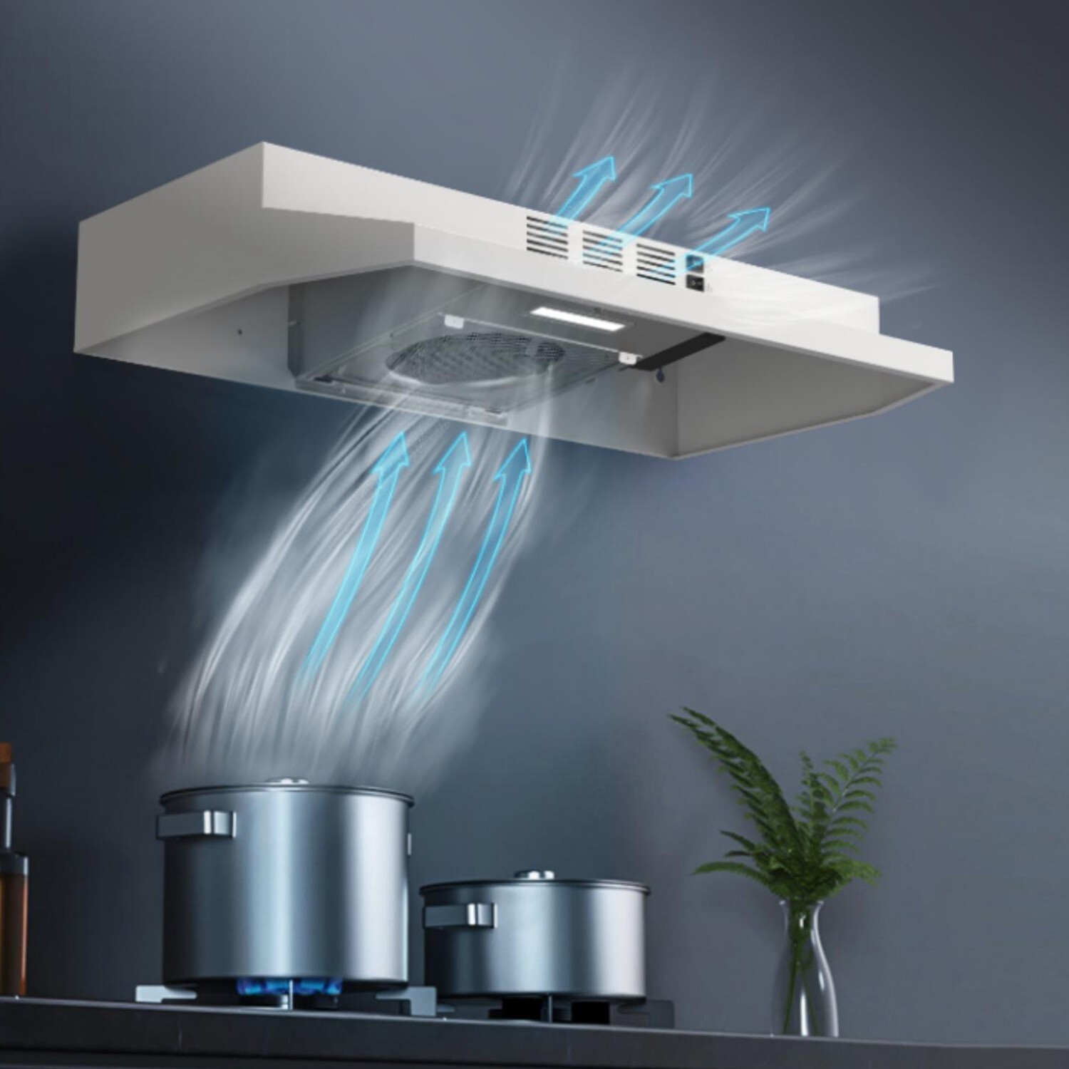 30 inch Under Cabinet Range Hood 230CFM Ducted/Ductless Stainless Steel LED New