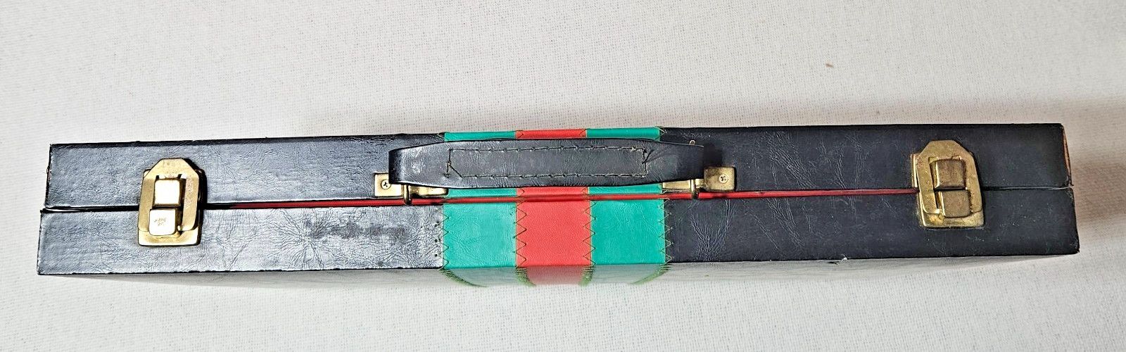 Vintage Portable Casino Roulette, Craps, Baccarat, Black Jack Vinyl Case & Instr