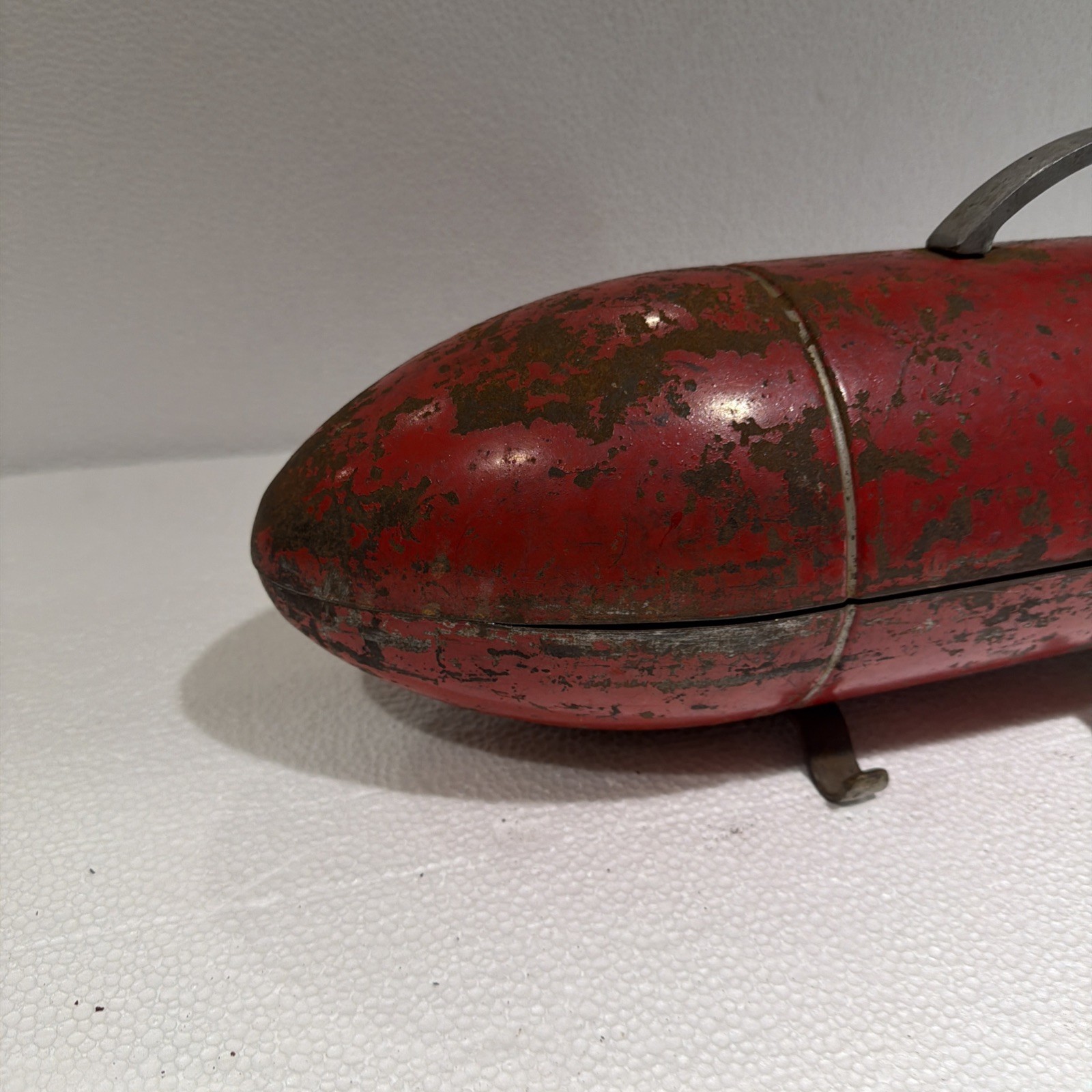 Vintage Blackhawk Torpedo Tool Box Garage Tools Hot Rod Red Rocket Style 1950's