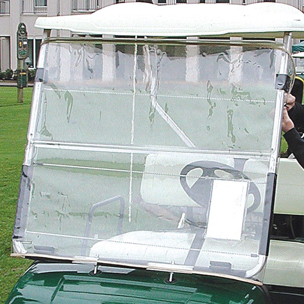 CartShield Clear Portable & Foldable Universal Golf Cart Windshield for Rain