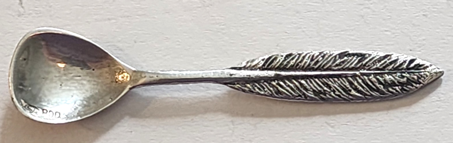 PAIR of .800 SILVER & CRYSTAL SWAN SALT CELLARS with .800 SILVER SPOONS STERLING