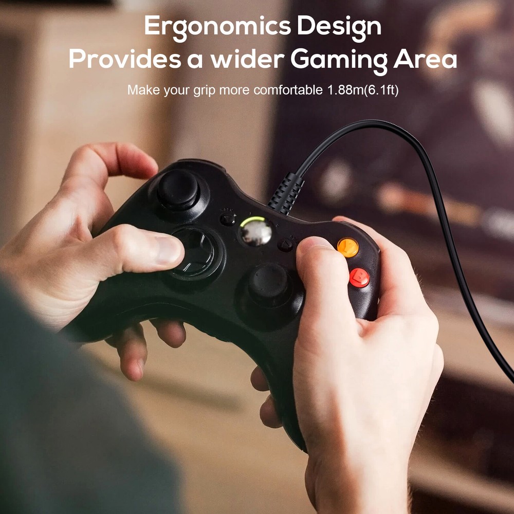 Wired/Wireless Controller Gamepad for Microsoft XBOX 360/Slim/E&360 Battery Pack