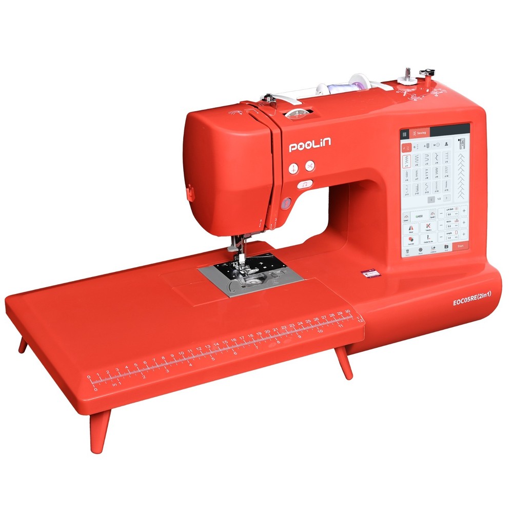 POOLIN EOC05RE（2in1） Sewing and Embroidery Machine Computerized Large LCD.