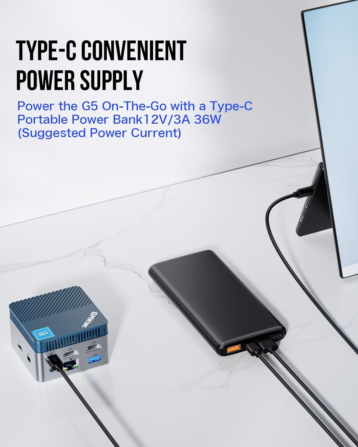 GMKtec Pocket Mini PC G5 Intel Alder Lake N97 Up to 3.60GHz 12GB DDR5 512GB SSD