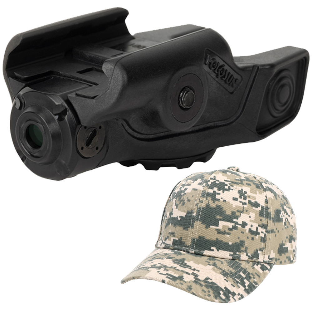 Holosun Compact RML Rail Mounted Red Laser Pointer RML-RD w/ Free CD Hat Bundle