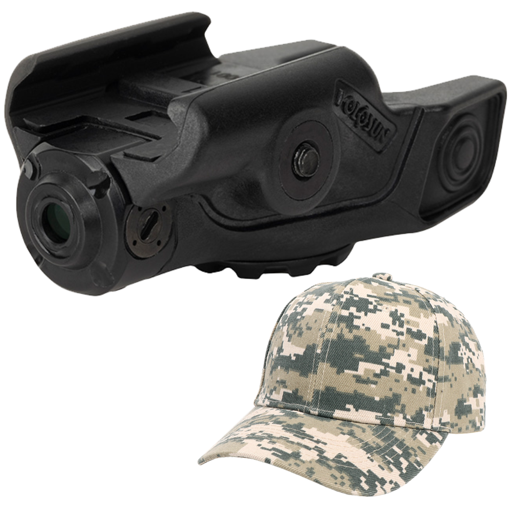Holosun Compact RML Rail Mounted Red Laser Pointer RML-RD w/ Free CD Hat Bundle