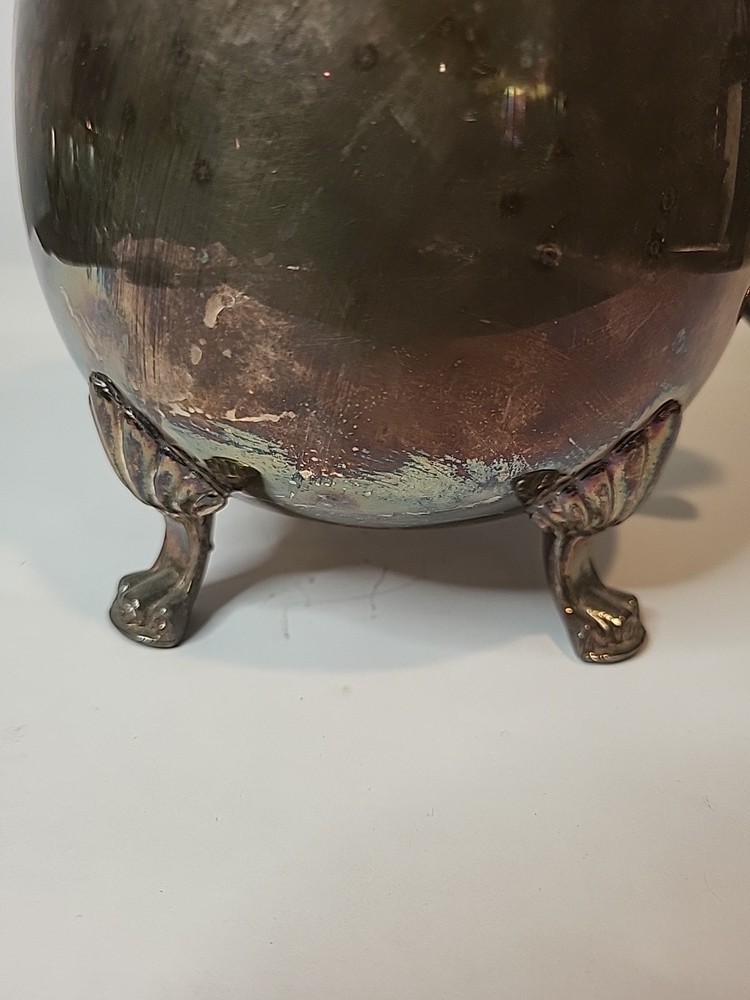 Vintage Silver Plated Footed Pitcher By Leonard.