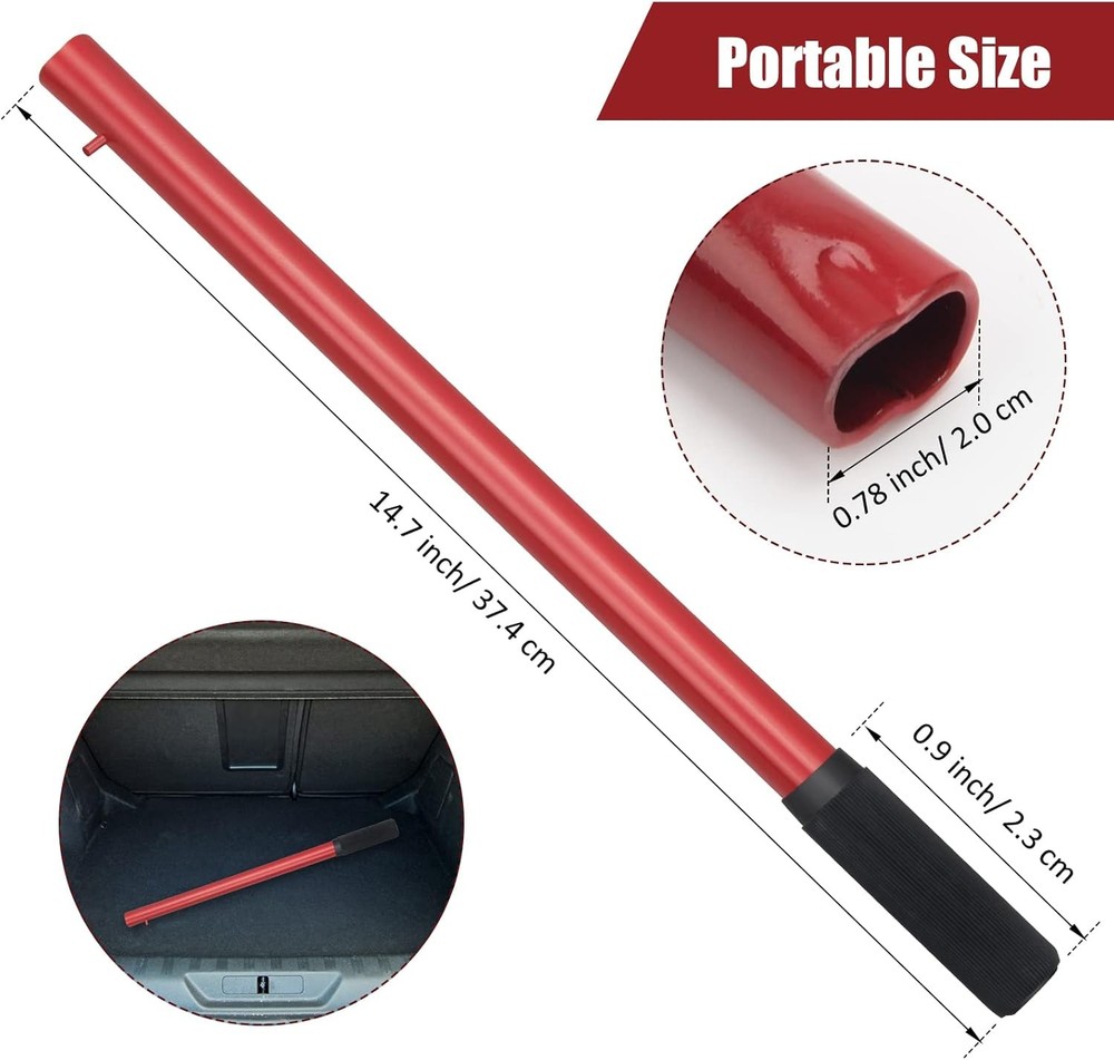 Windspeed Horizontal Hydraulic Jack Handle, 2 Ton Floor Medium, Red