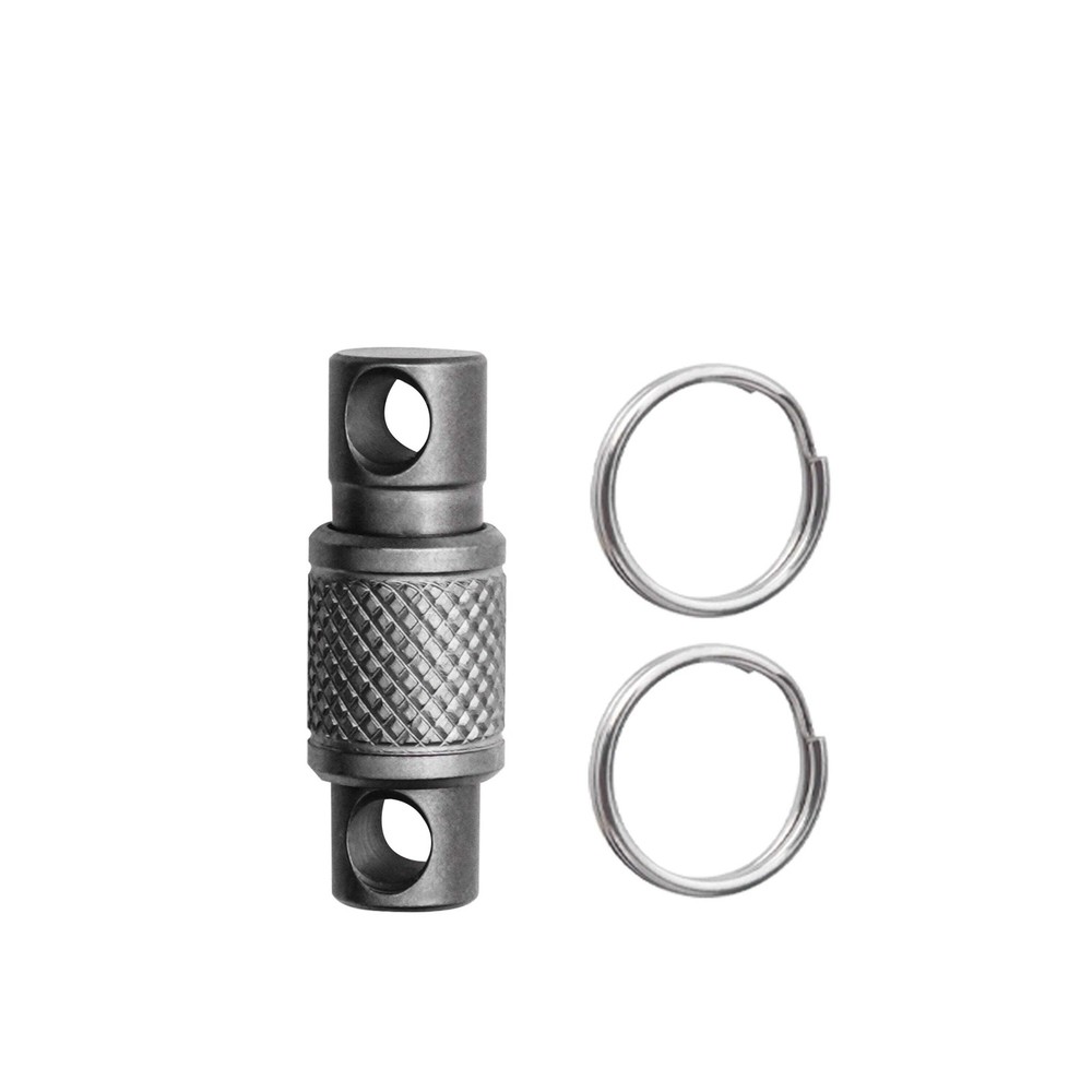 Titanium Alloy Keychain Double Headed Quick Pull Buckle Removable Portable Outdo