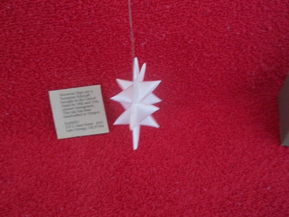 Handcrafted Paper Morvian Star Ornament