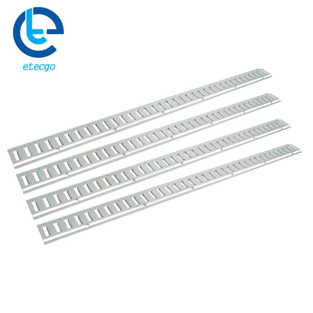 4 Piece 6' Galvanized E Track Tie Down Rail Set Silver Finish For Vans Trailers