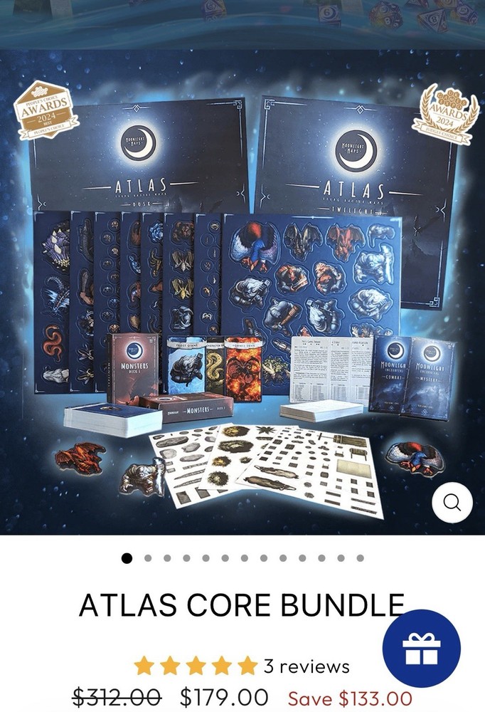 Moonlight  Maps: ATLAS- The Ultimate Tabletop Game Core Bundle