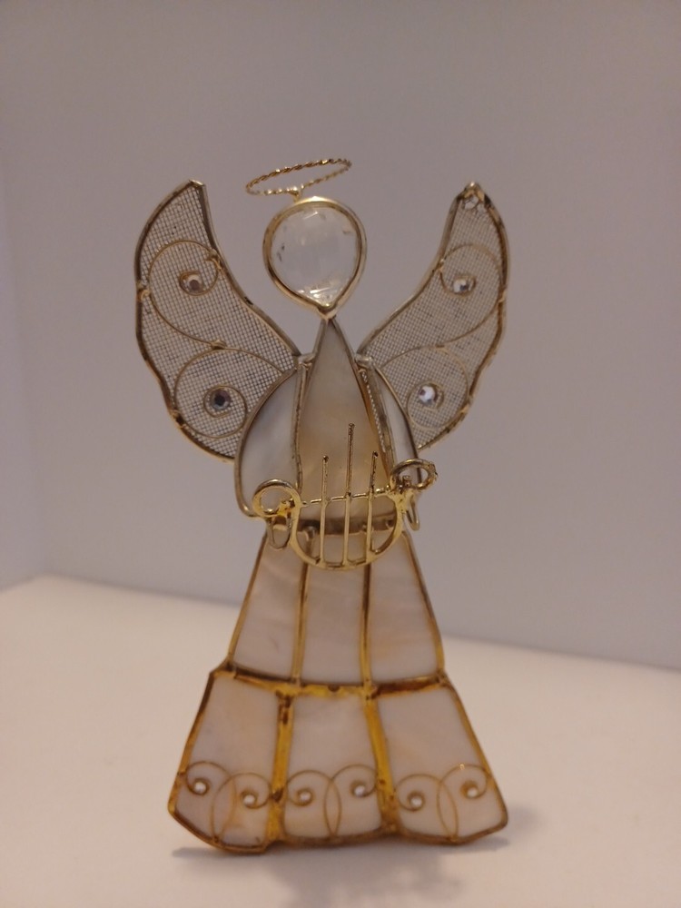 Capriz Shell Angel Tealight Holder