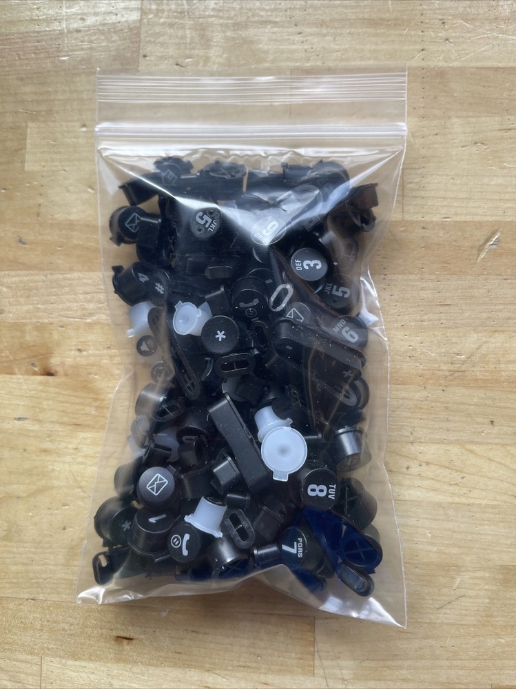 Plastic Telephone Buttons