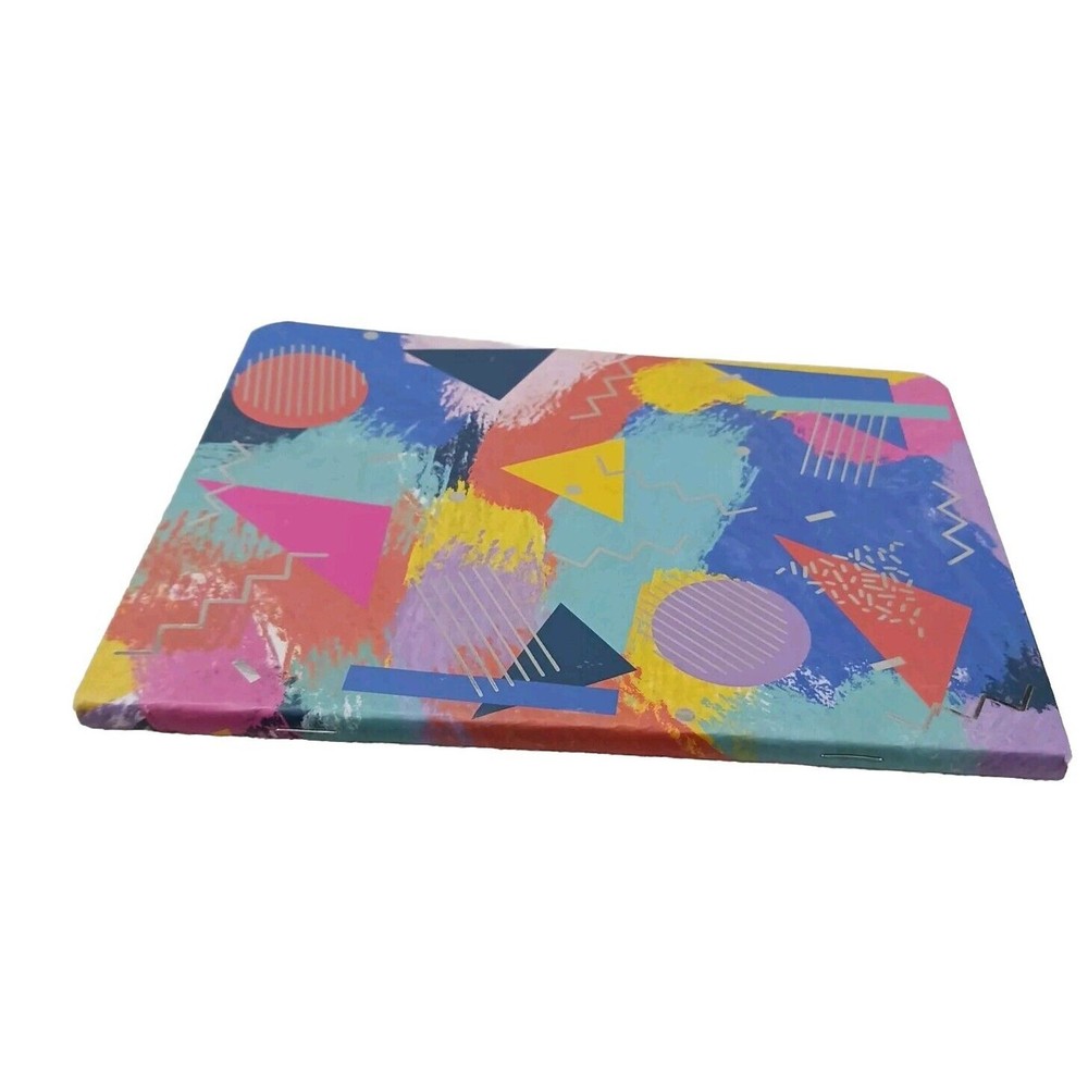 Notebook Journal ARTSY Geometric SILVER LEAF Lined Pages Composition Stationary