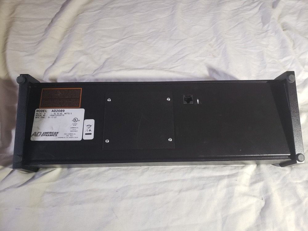 AD AMERICAN DYNAMICS AD2089 CONTROL PANEL
