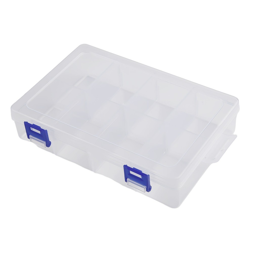 Adjustable 8 Grids Compartment Plastic Storage Box/ Screw Holder Case Organizer