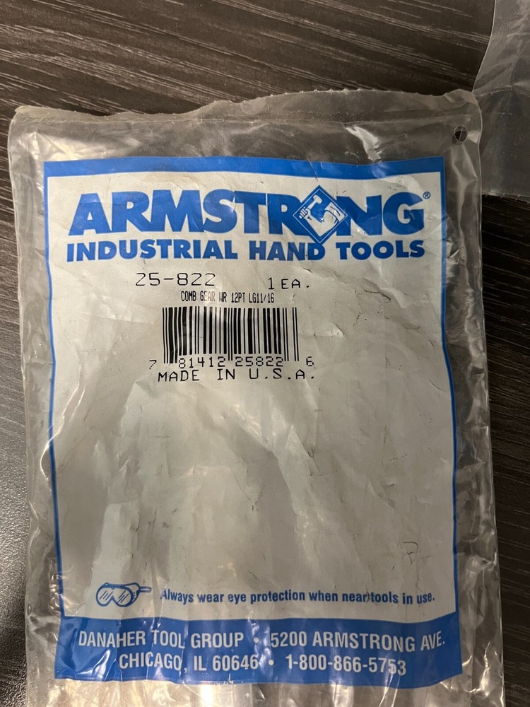 ARMSTRONG 25-822 11/16"  GEARED COMBINATION WRENCH