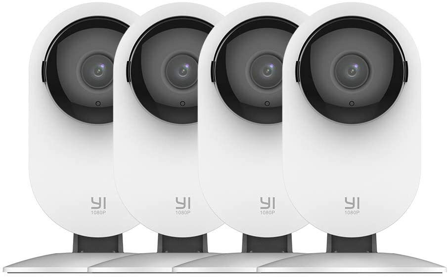 YI 4pc Home Camera 1080p Wireless IP Security Surveillance System Night Vision